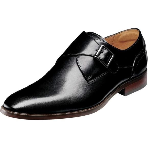 Florsheim Sorrento Plain Toe Single Monk Strap Mens Slip On For Men - Picture 1 of 8